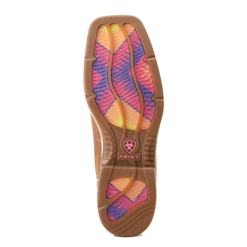 Ariat Women Ridgeback Toasty Tan Square Toe Western Boots 10046938