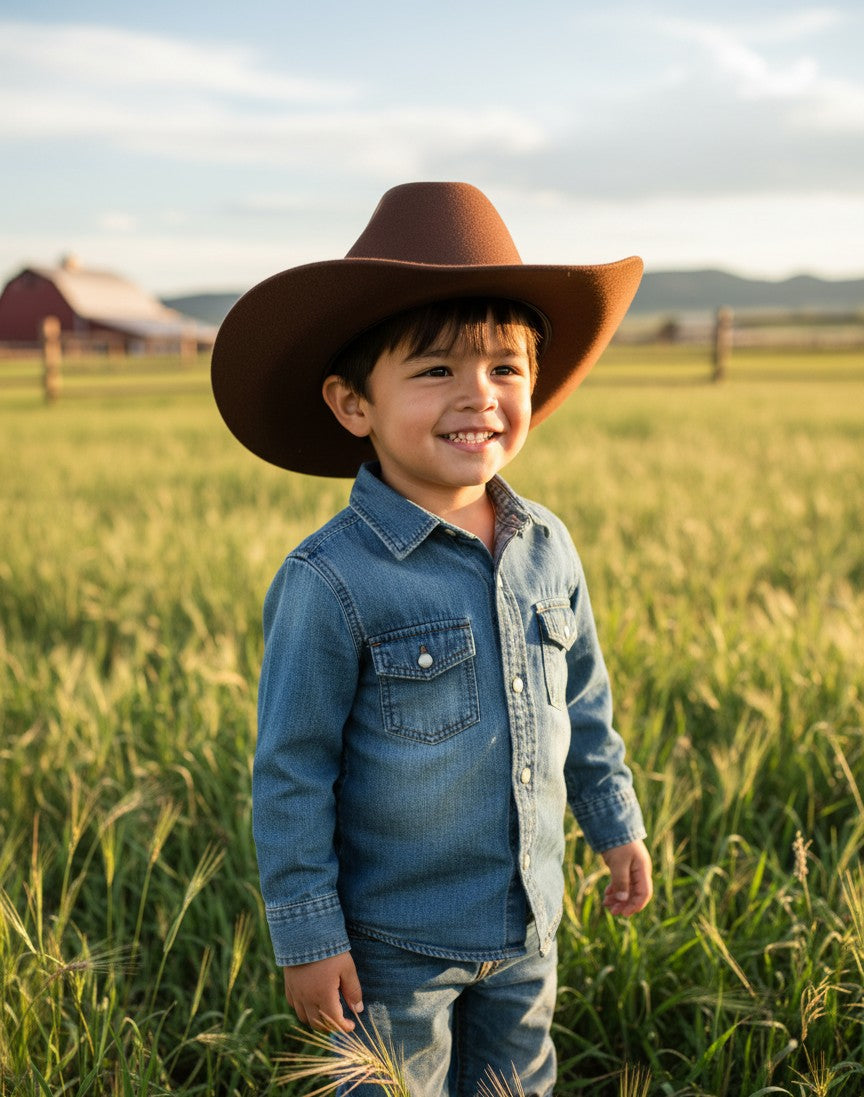 Kids Suede Hats