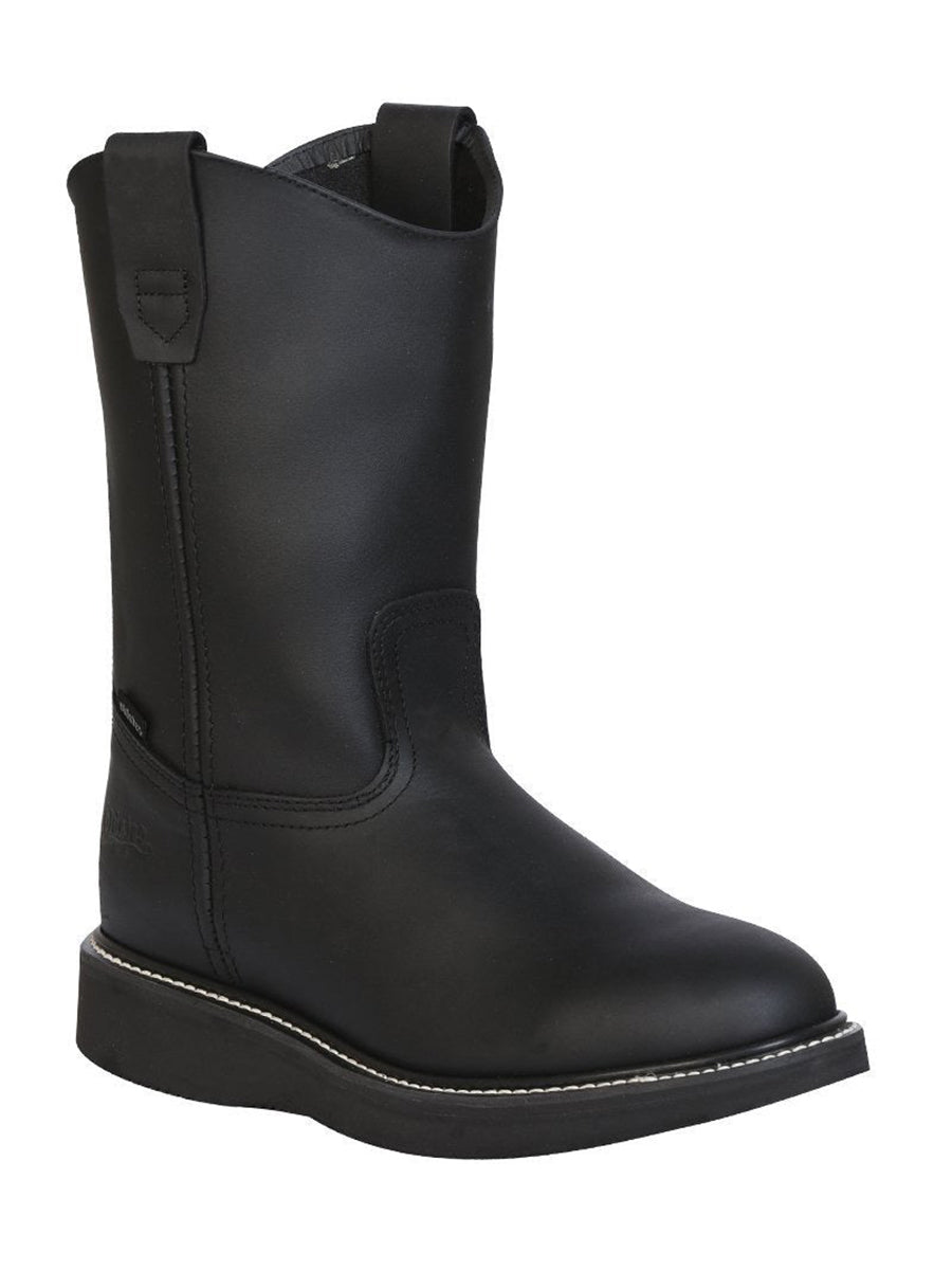 Establo Men’s Work Boot Grasso Leather

 - Black 312