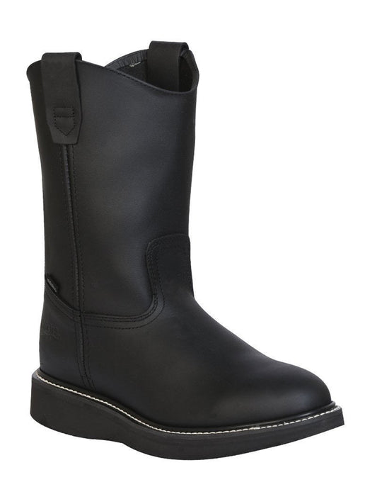 Establo Men’s Work Boot Grasso Leather

 - Black 312
