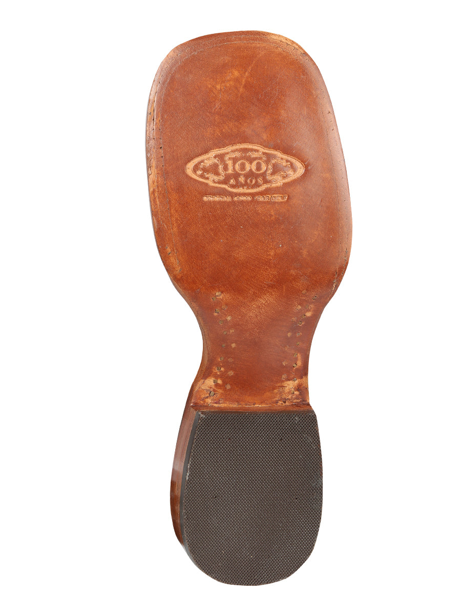 El General Men's Exotic Monster Fish Rodeo Boots - Brown 44116