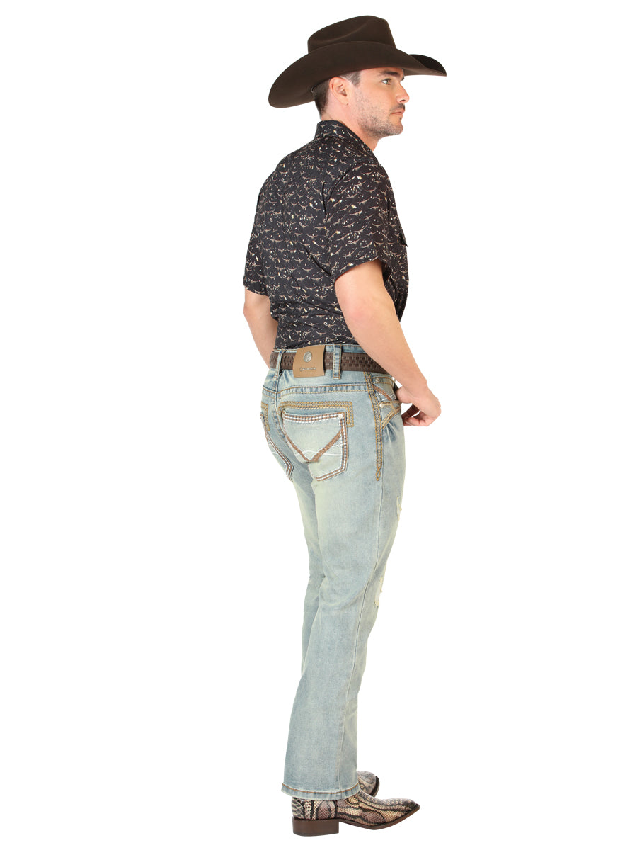 Centenario Men’s Bootcut Jeans - Light Blue 45535