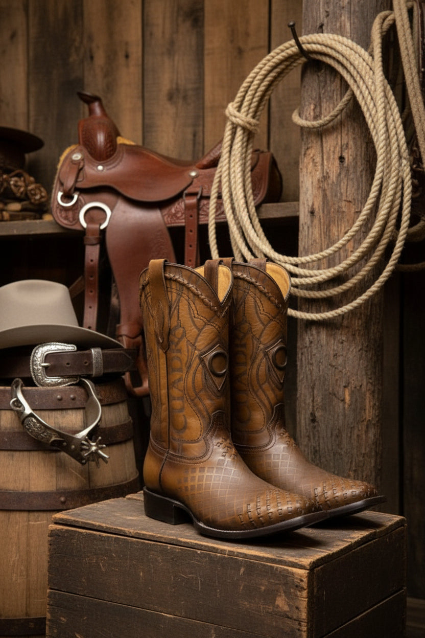 Cuadra Honey Woven Boots