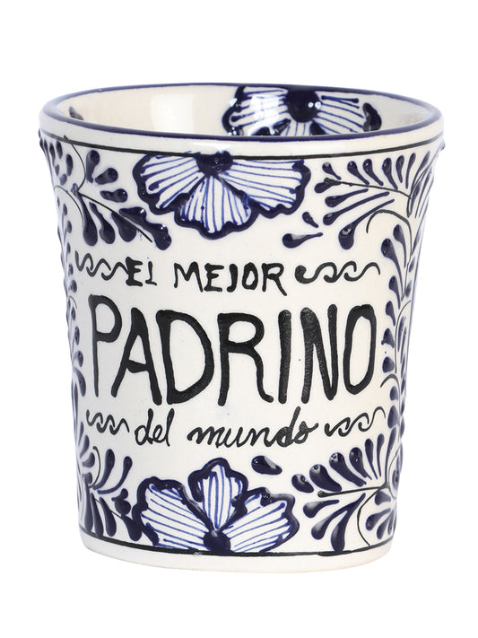 Artisanal Decorative Coffee Mug God-Father Talavera Blue 601884