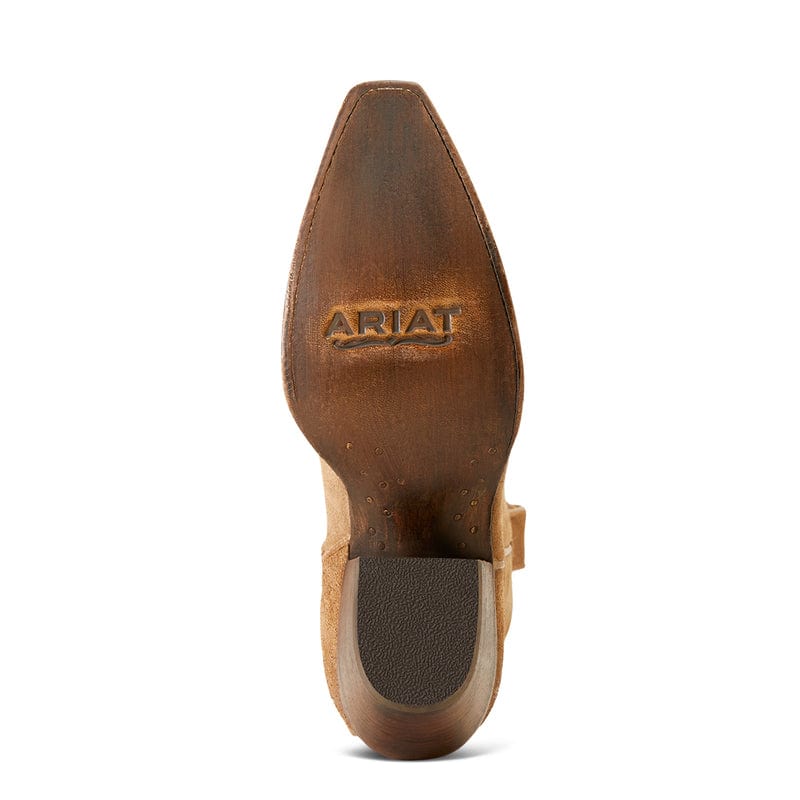 Ariat Womens Laramie Distressed Dijon Suede Snip Toe Western Boot 10046989